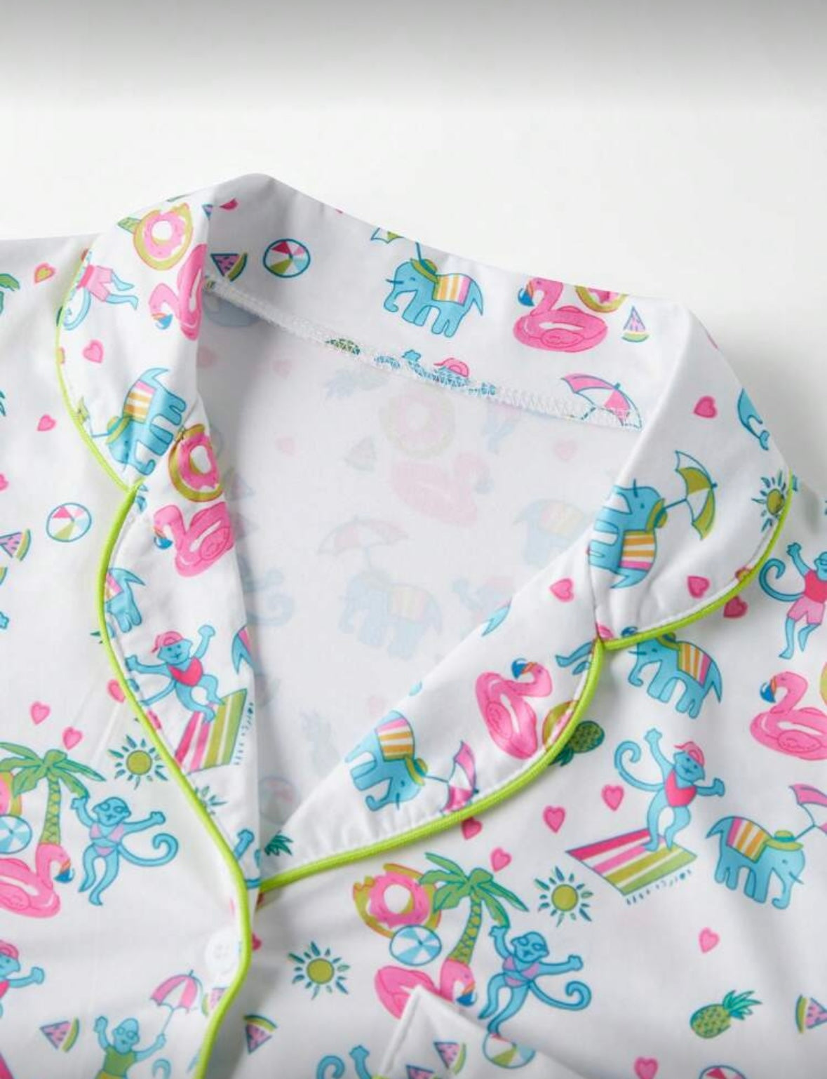 Cartoon Monkeys at the Beach Pajama Set
