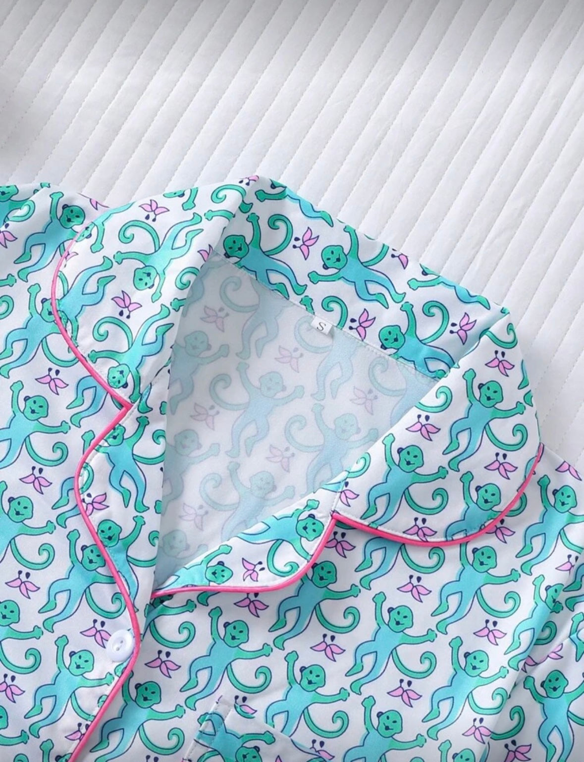 Fun Monkey Print Pajama Set