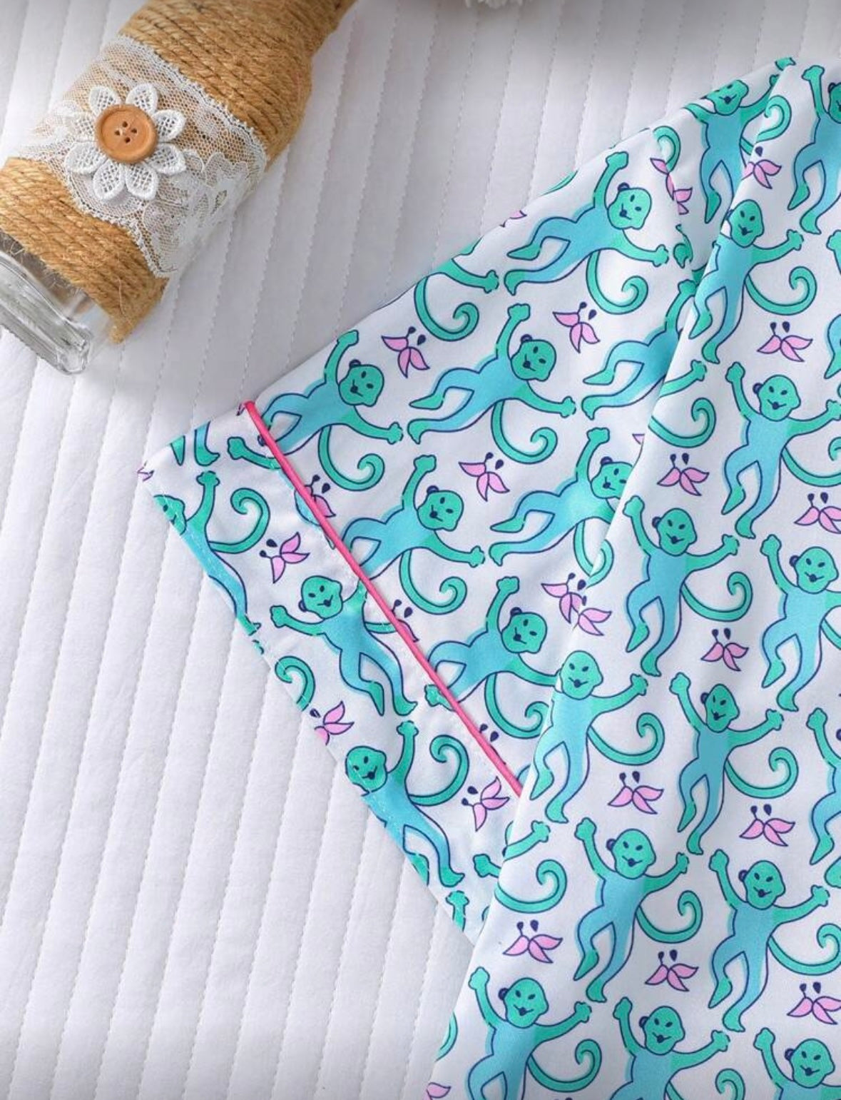 Fun Monkey Print Pajama Set