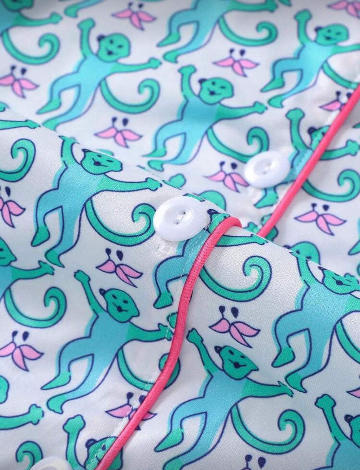 Fun Monkey Print Pajama Set