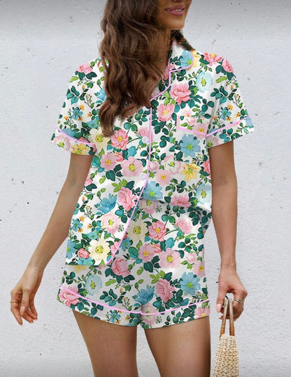 Floral Print Pajama Set