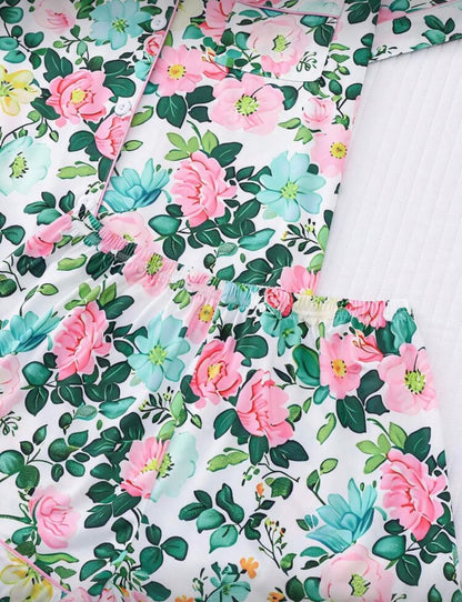 Floral Print Pajama Set